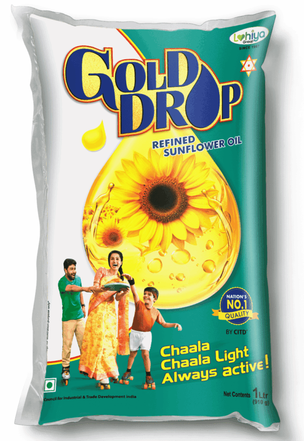 Gold Drop Refined Sunflower Oil 1 L