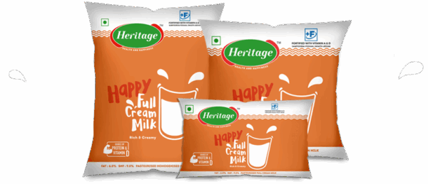 Heritage Full Cream Milk, 500 ml