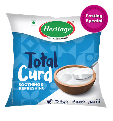 Heritage Total Curd, 500 g Pouch