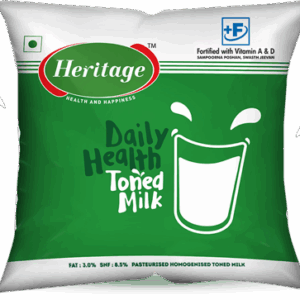 Heritage Daily Health Toned Milk, 500 ml Pouch